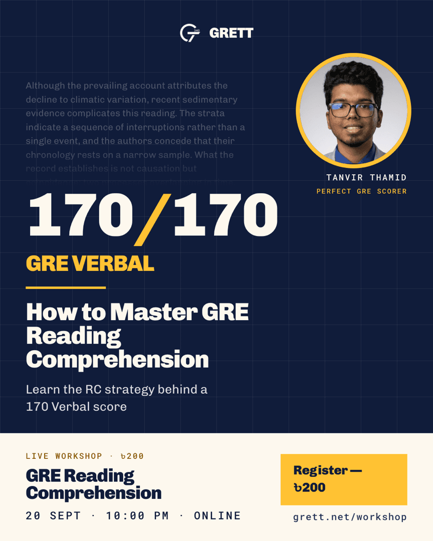 How to Master GRE Reading Comprehension, Sunday 20 September at 10:00 PM